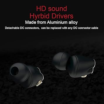 Sound One Detachable Bluetooth Earphones, 2 in 1 with Wired Cable 3.5mm Jack Included (DC-111)