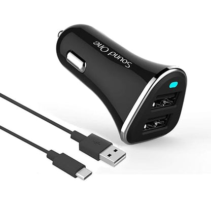 Sound One CC44 3.4A Dual Port Smart Car Charger